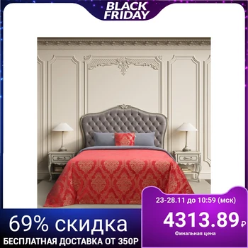 

Bedspread Ethel "Versailles" 240х210 ± 3 cm, color red, polyester 100%