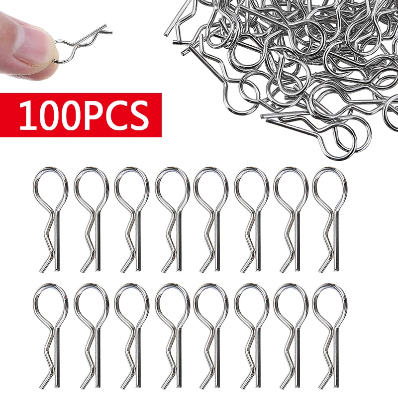 100 шт. тела зажимы для корпуса Pin Бент пружинящая R булавки Redcat HSP HPI RC 1/10 модель