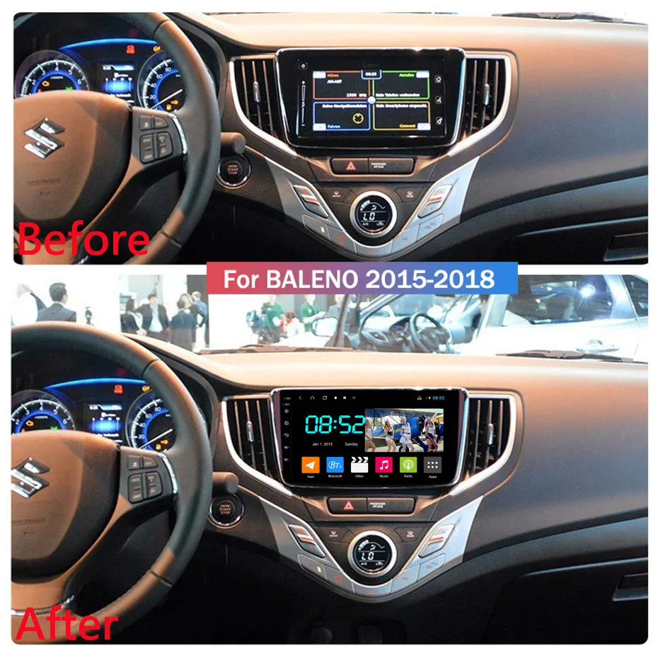Android 8.1 CAR DVD 1din multimedia Navi system for Suzuki Baleno- car gps navigation head unit BT SWC WIFI
