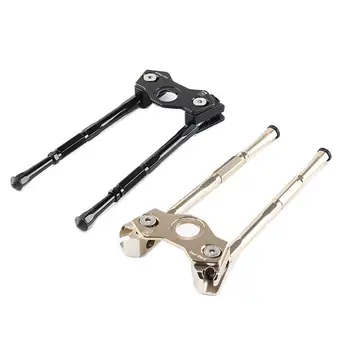 

Bike Kickstand Aluminum Alloy Double Legs Adjustable Height Parking Rack Side Support Foot