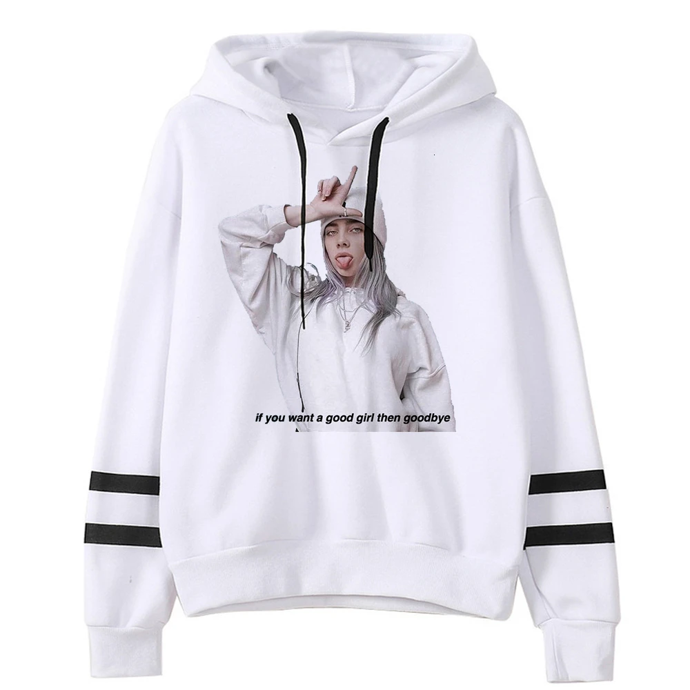 Billie Eilish Bad Guy забавная мультяшная Толстовка для мужчин/wo мужчин хип-хоп модная графическая Толстовка Зимняя теплая уличная Толстовка Мужская/Женская
