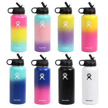 

Hydro Flask Sport Water Bottle Drink Bottle With Straw Carabiner Rope Metal Thermoses Stainless Steel Travel Outdoors Sports