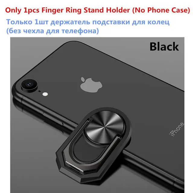 Для LG G8S THINQ K50 K40 K20 Q60 W30 W10 V30 S Чехол со слотами для карт из искусственной кожи+ PC чехол для LG Q8 V50 THINQ Aristo2 Stylo5 Funda - Цвет: Ring Holder-Black