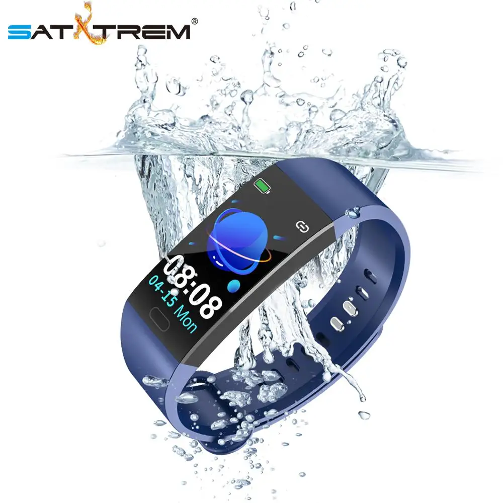 

Satxtrem Sport Smart Wristband Smart Bracelet Band Smartband Waterproof Heart Rate Blood Pressure fitness tracker for Men Women