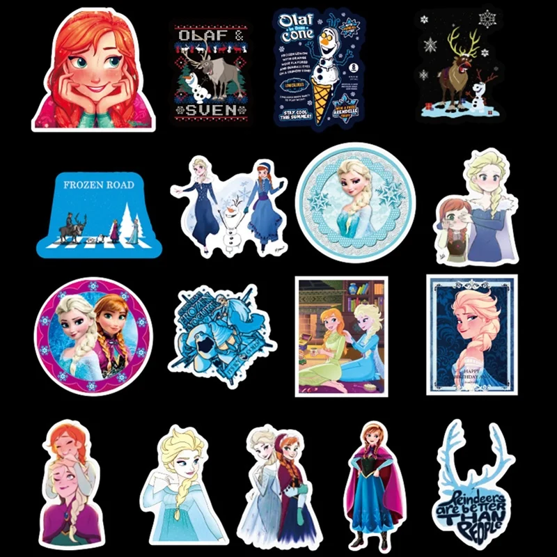 Наклейки 100 шт./компл. не повторяя disney принцессы Водонепроницаемый Стикеры игрушки подарок автомобилей мотоциклов чемодан стиле «граффити» из мультфильма; Стикеры s