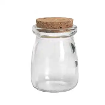 

1pc 100ml Heat-Resistant Transparent Glass Bottle Household Drinking Milk Cup With Lid Mug Jelly Mousse Cup Pudding Yogurt Jar