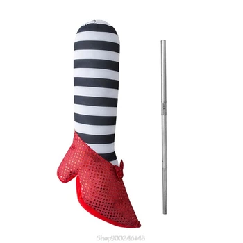 

Wicked Witch Legs Prop - Halloween Crushed Witches Feet with Ruby Slippers Yard Decoration Props for Outdoor and Indoor S24 20