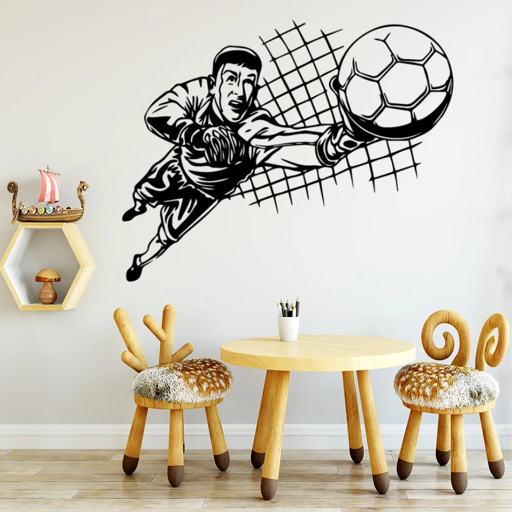 Fun Play Football Wall Stickers Modern Fashion Sticker For Children s 