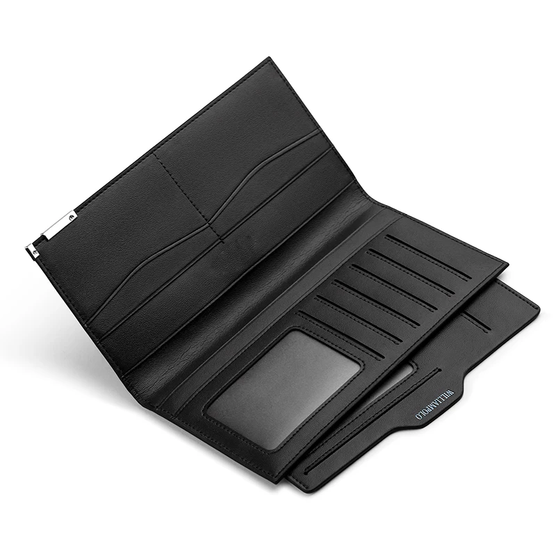 WILLIAMPOLO Genuine Leather Slim Wallet Bofold Wallet Handmade 10 Card Holder Case Purse PL221
