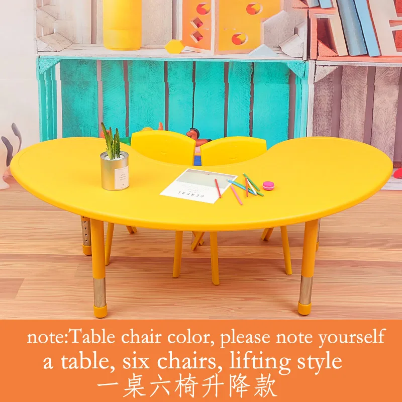 Луи мода детские столы и стулья пластиковые, Детские Кабинет, игрушки и луна - Цвет: S18