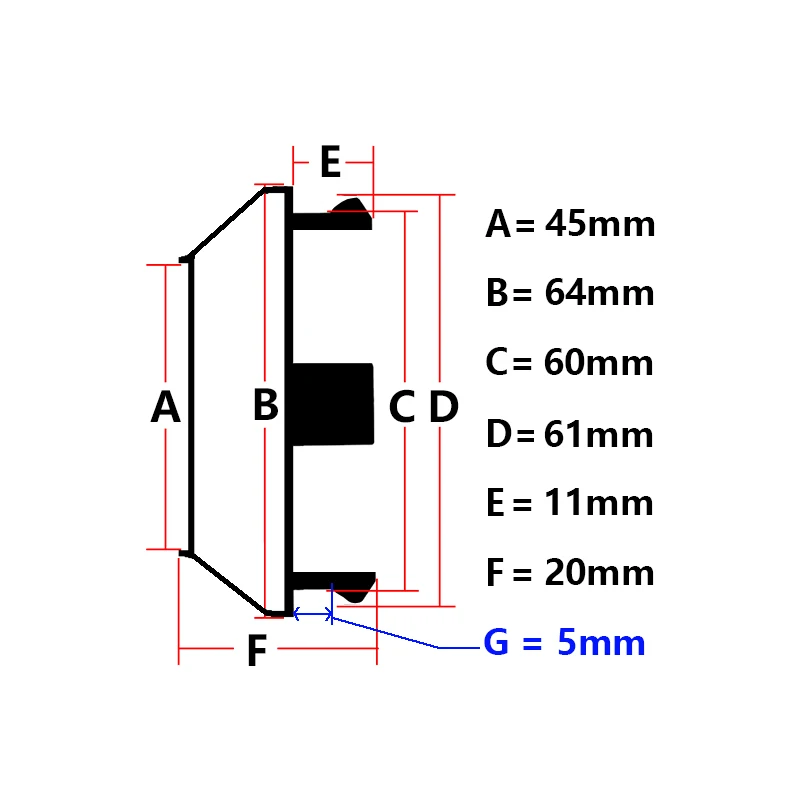 4 unidades, em branco, 64mm, para raios