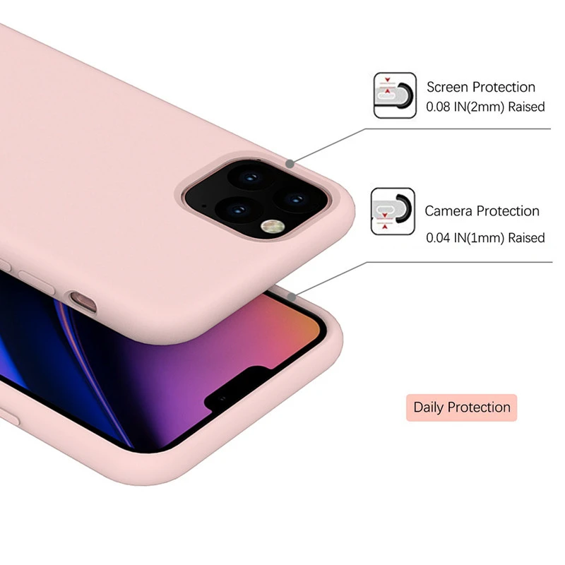 Роскошный жидкий силиконовый чехол для телефона для iPhone 11 Pro Max XR XS MAX X Чехол Карамельный цвет противоударный мягкий чехол на заднюю панель