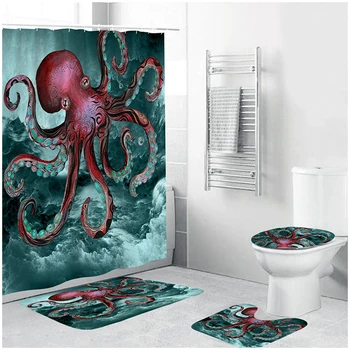 

Bathroom Shower Curtain LinerShower Curtain WaterProof Bath Screen Bathroom Decoration Frosted Anti-Microbial Mildew Resistant