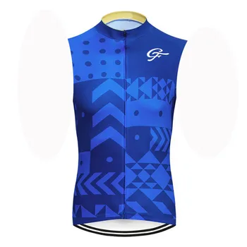 

New Men Cycling Sleeveless Jersey Bike shirt Summer Breathable quick dry racing Tops outdoor sportswear bicycle clothing Y200508