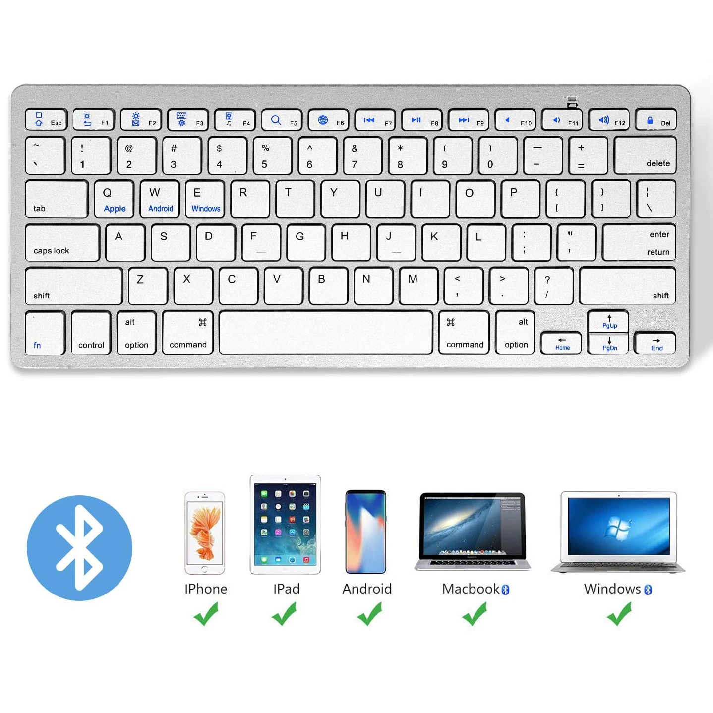 Universal Office Wireless Bluetooth Keyboard Ultra Slim Wireless