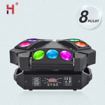 

Led Nine Beam Light 9x12W Moving Head Beam Spider Lights High Brightness For Dj Bar Disco Event 8pcs/lot