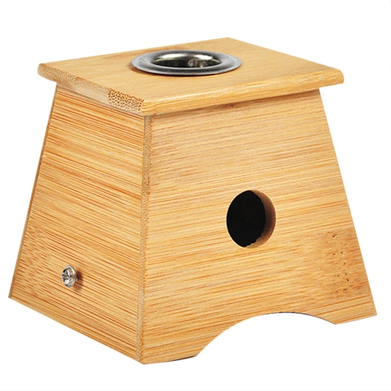 

Bamboo Moxa Moxibustion Box Acupuncture Relaxation Roller Stick Holder Neck Arm Body Acupoint Massage Therapy Device
