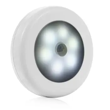 

Induction Light LED Night Lights Night Light Creative Portable PIR Sensor 6LED Battery Power Automatic Closet Camping Wardrobe