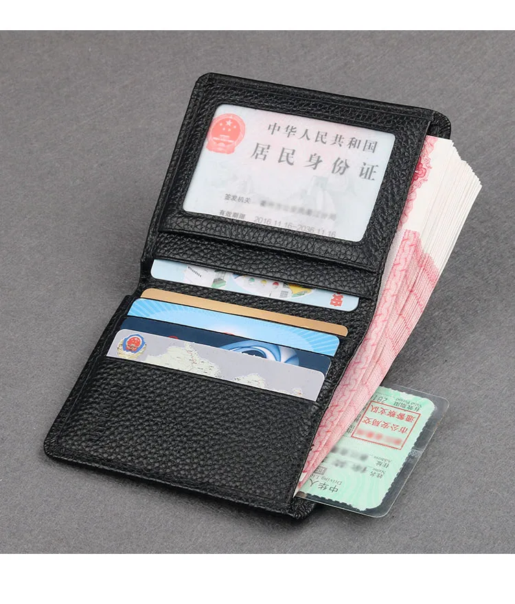 Мужской кошелек minimalis из натуральной кожи тонкий кошелек для мелочи ID держатель для кредитных карт мужской короткий кошелек для мелочи модный тонкий Чехол