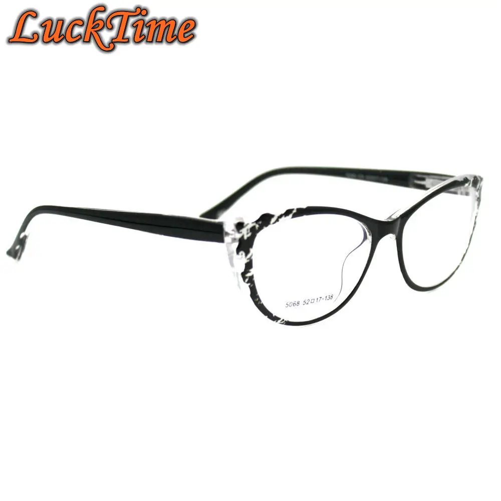 

LuckTime Casual Fashion Women Glasses Frame Cat Eyes Women's Myopia Glasses Frame Lucky Time Prescription Eyeglass frames #5068