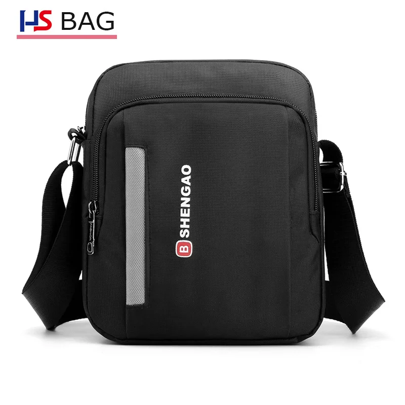 

Oxford Cloth MEN'S Single-shoulder Bag Korean-style Cross Medium Shoulder Bag Waterproof Business Casual Large-Volume Verticle B