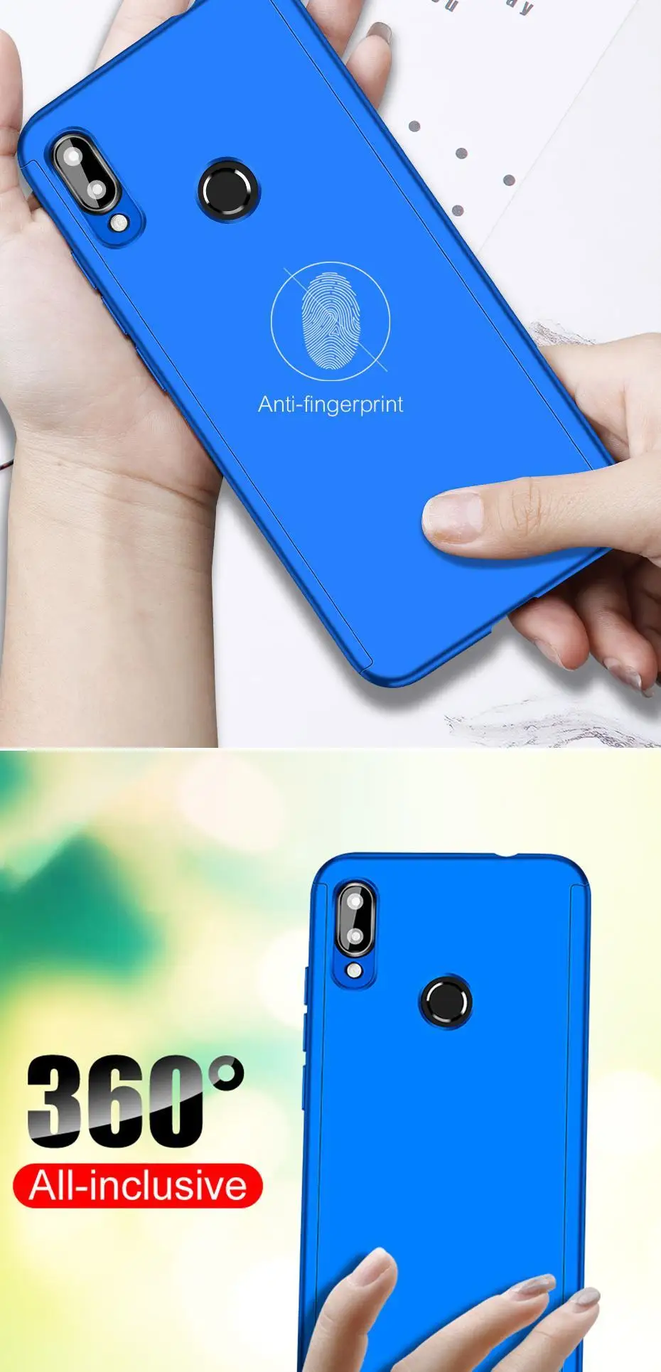 360 Полное покрытие чехол для huawei P smart Y9prime Nova 5 P20 P30 Pro Honor 20 9 10 Lite 20i 10i 8X 9X 8A 20Pro Защитный чехол