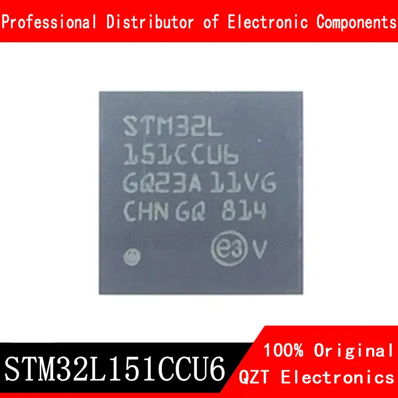 5pcs/lot new original STM32L151CCU6 STM32L151 QFN-48 microcontroller MCU In Stock