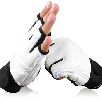 

High quality Taekwondo gloves hand protectors frighting pads karate boxing black white Taekwondo hands guards Glove/foot cover