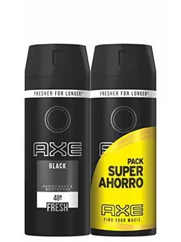 

Axe Déodorant Homme Black, Pour sentir bon toute la journée, Contre les mauvaises Odeurs, Frais 48H Spray 150ml