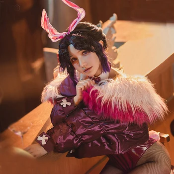 

Anime Demon Slayer: Kimetsu no Yaiba Kochou Shinobu Bunny Girl Sexy Uniform Cosplay Costume Halloween Suit Women