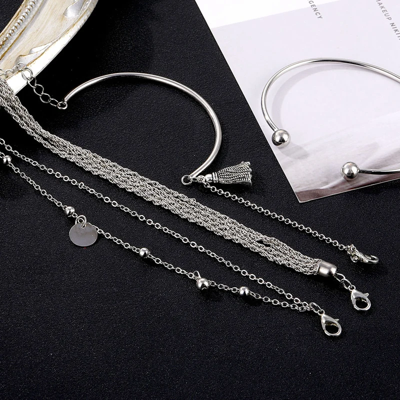 Bracelet Jewelry DAXI Boho Charm Bracelet Women Friendship Bracelets Set
