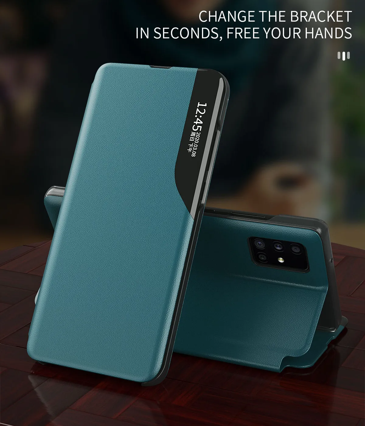 Flip Shell Case for Xiaomi Redmi 9A 9C Note 8 9S 8T 9 Pro MAX Xiomi Mi 10 Pro Magnetic PU Leather PC Stand Full Protection Cover