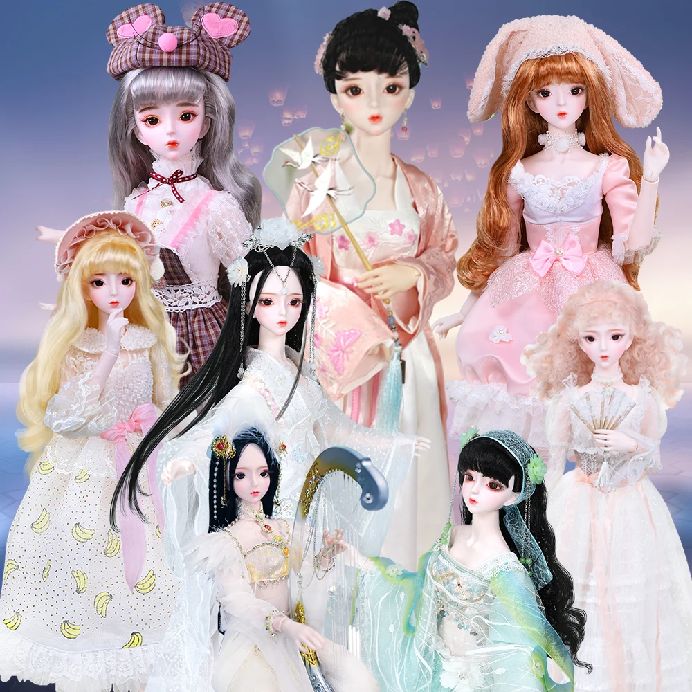 

DBS doll 1/3 BJD Macchiato ChengMingLan 12 Chinese zodiac mechanical joint Body hair eyes clothes 62cm height girls SD