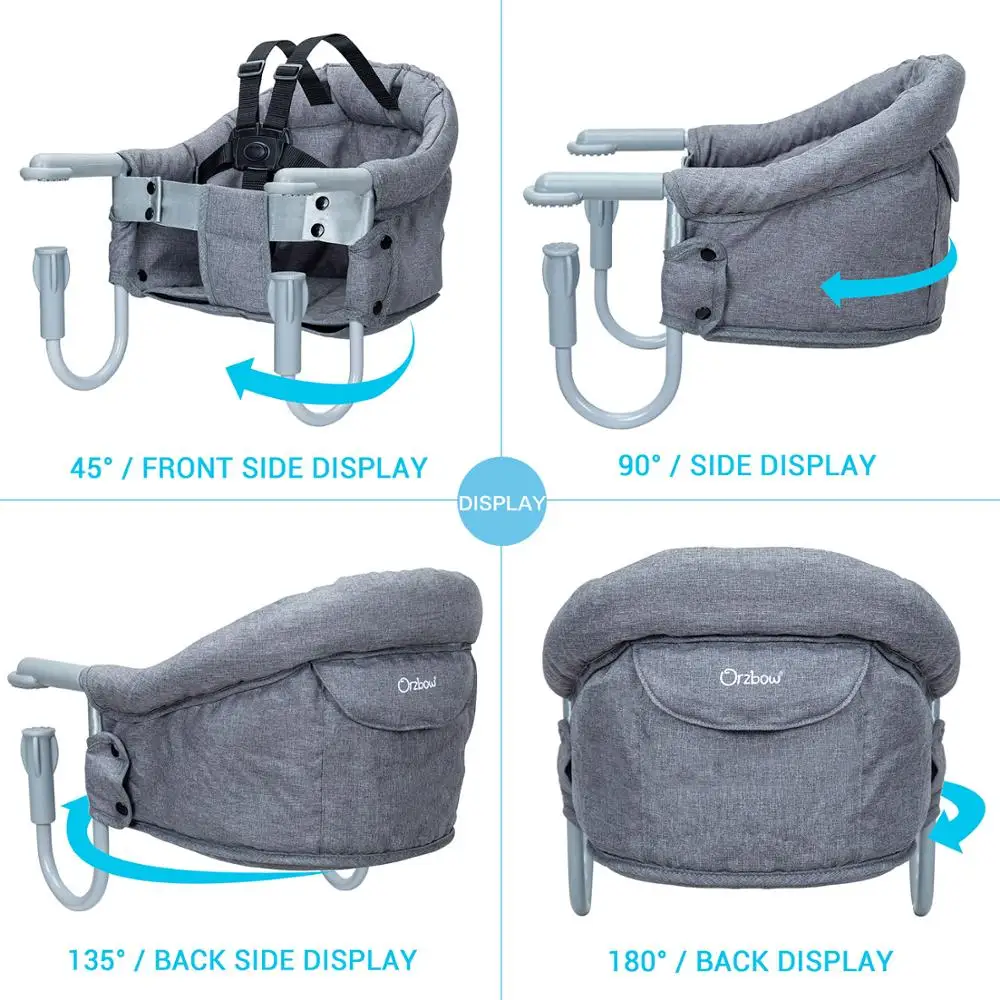 Pour Maison Et Voyage Orzbow Chaise Haute Pour Bebe Siege De Table Pour Bebe Portable Rehausseur De Chaise Enfants Avec Ceinture De Securite Chaise De Table Pliable Pour Enfant Sac De Transport