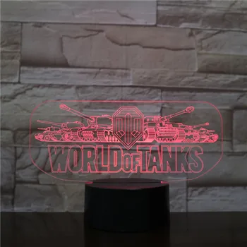 

Game Smart Phone Control Led Night Light World of Tanks Nightlight Touch Sensor Home Decoration Lights Children Holiday Gifts