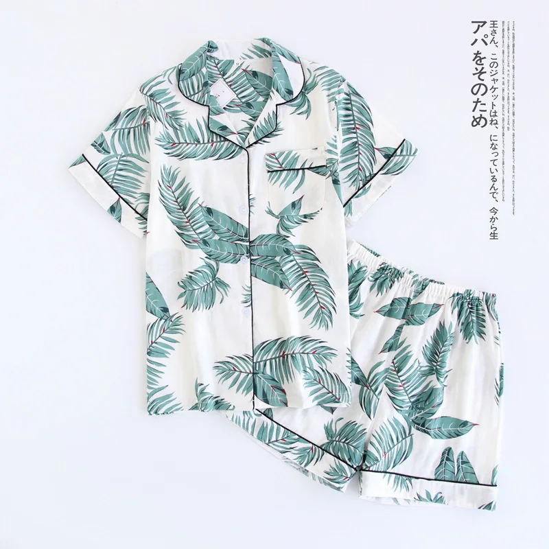 YZL-5 Short Pyjamas Women Cotton Short Sleeves Ladies Pajama Sets Shorts Japanese Simple Cute Cartoon Sleepwear Women Homewear - Цвет: YZL-5