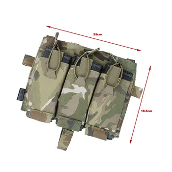 

Outdoor Multicam Molle M4 TRIPLE MAG Pouch Bag for Tactical Vest JPC2.0 AVS SPC Front Panel