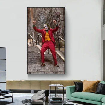 

DDHH Poster Decoration Wall Art Canvas Print Movie Poster The Joker Figure Picture Wall Painting for Living Room Home Decor