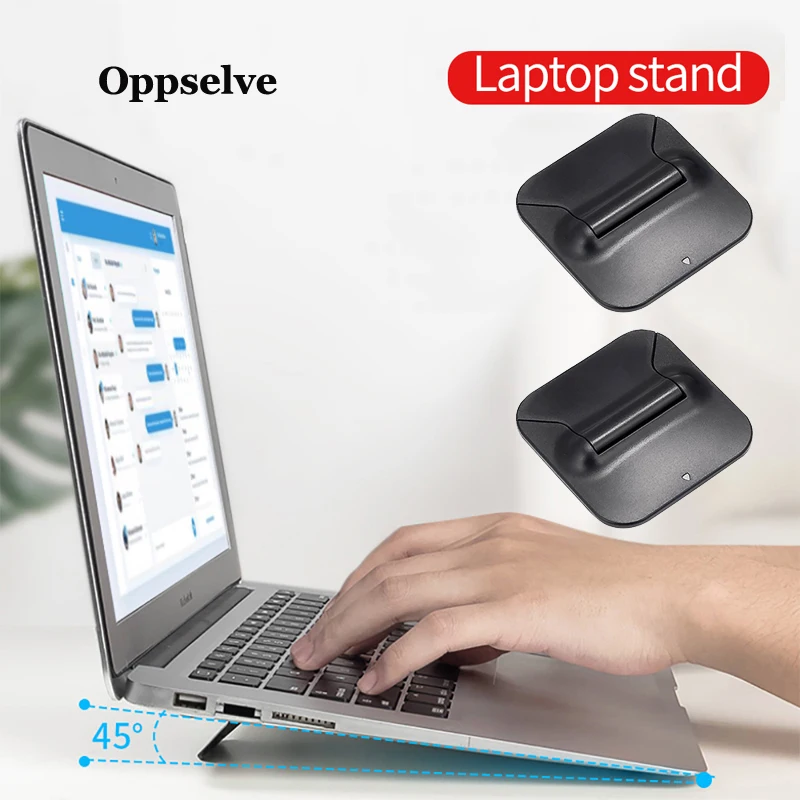 

Oppselve Laptop Stand for MacBook Pro Air Universal Desktop Laptop Holder Mini Portable Cooling Pad Stand for Notebook Dell iPad