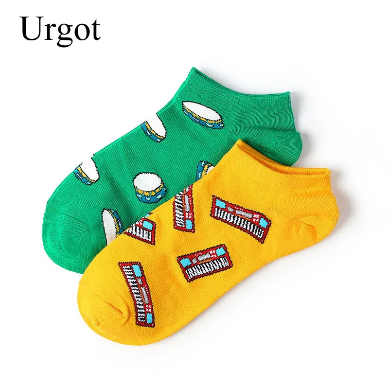 Urgot/6 пар, мужские носки до щиколотки, весна-лето, персональные носки-лодочки, с закрытым носком, уличные, Sen, милые, мужские, брендовые, студенческие носки