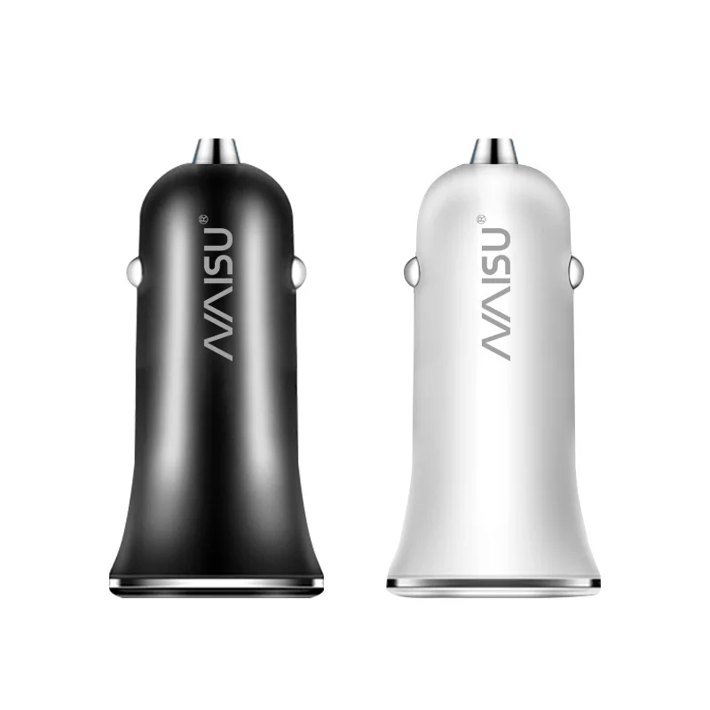 Автомобильное зарядное устройство NAISU с 2 USB-портами, 12 Вт, 2,4 А