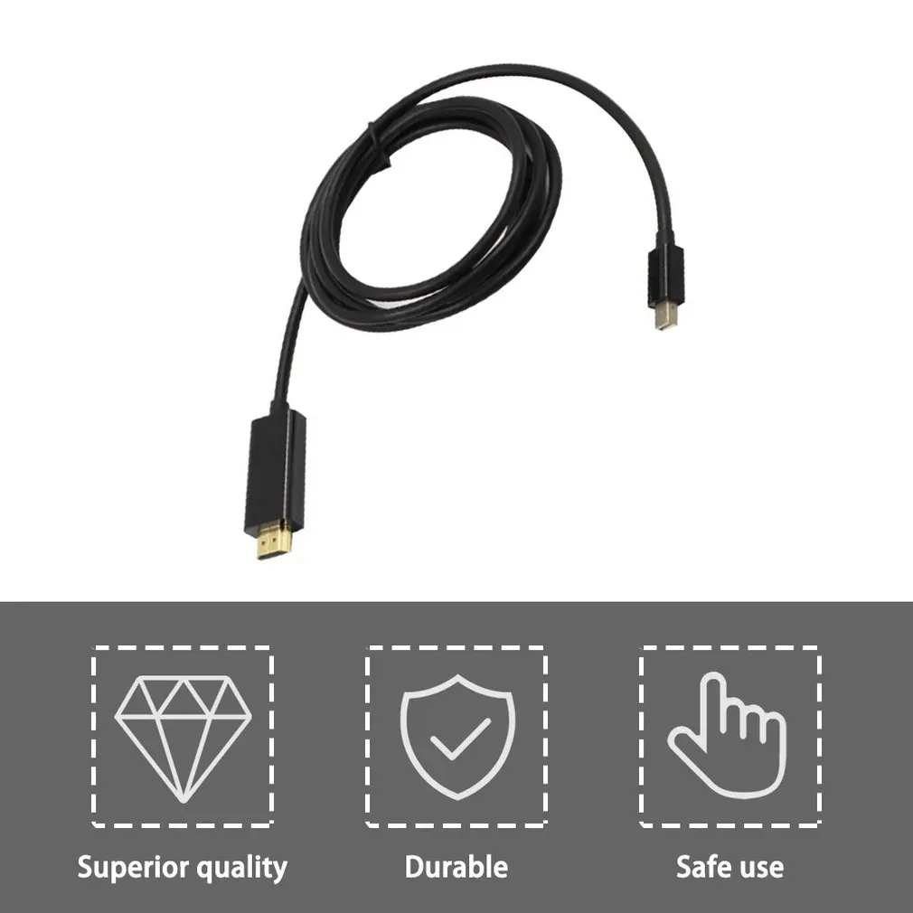 1,8 м мини кабель DP-HDMI папа-мама Thunderbolt DisplayPort к HDMI адаптер конвертер для Macbook Pro Air проектор кабель
