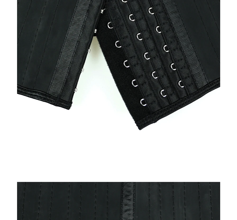 NB1943B-5 Atbuty Shorter Torso Waist Trainer 25 Steel Bones Corsets Small Waist Shaper Underbust Slimming Tommy Control (13)