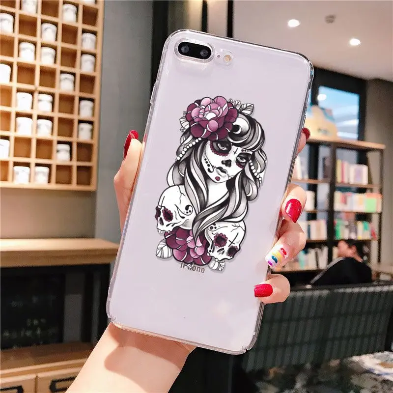 Mexican Skull Girl tattooed Art 