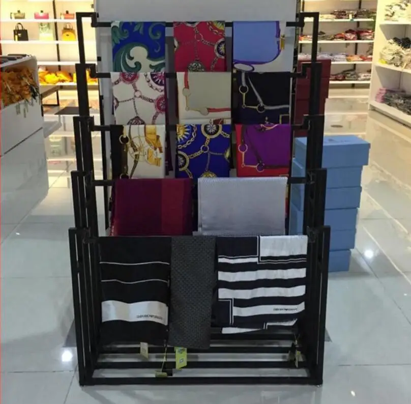 

Iron scarf shelf floor display shelf silk scarf shelf tie fabric pants shelf