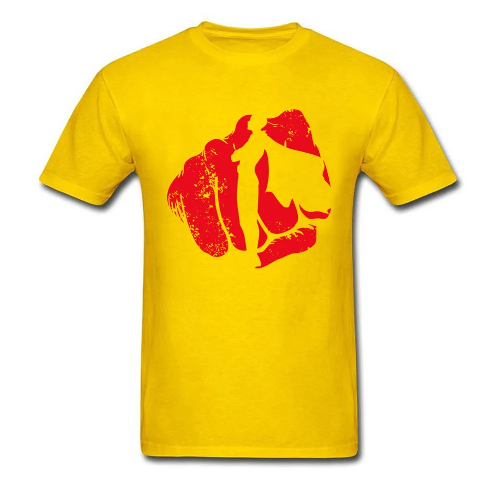 The Hero v2 Pure Cotton T-Shirt for Men Short Sleeve 3D Printed Tops Shirts Company Summer/Autumn O Neck Clothing Shirt Custom The Hero v2 yellow