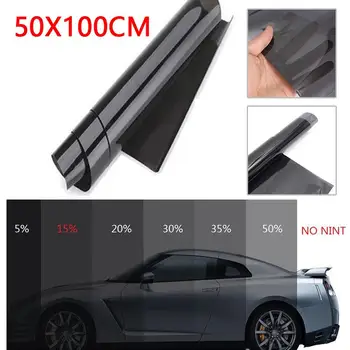 

Home Window Glass Tint Roll New Black TINTING 50*100cm 15% VLT Auto Set Window Tint Film Black Car Stickers Accessories