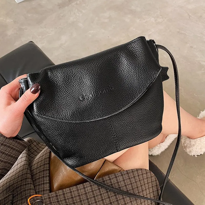 Luxury Genuine Leather Handbags New Designer Fashion Cowhide One Shoulder Handbag Diagonal Multi-Purpose Chest Bag