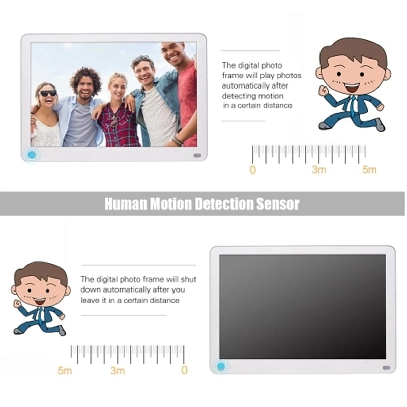P101 10 дюймов светодиодный цифровая фоторамка ips настольные электронные альбом 1280x800 HD поддерживает музыку фото/видео плеер/Будильник/Cloc