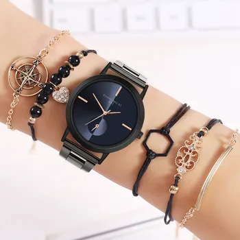 

Luxury Women Watches Creative Personality Sleek Dial Quartz Wristwatch Fashion European Female Clock Watch Orologio Donna Reloj